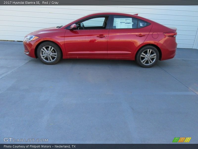 Red / Gray 2017 Hyundai Elantra SE