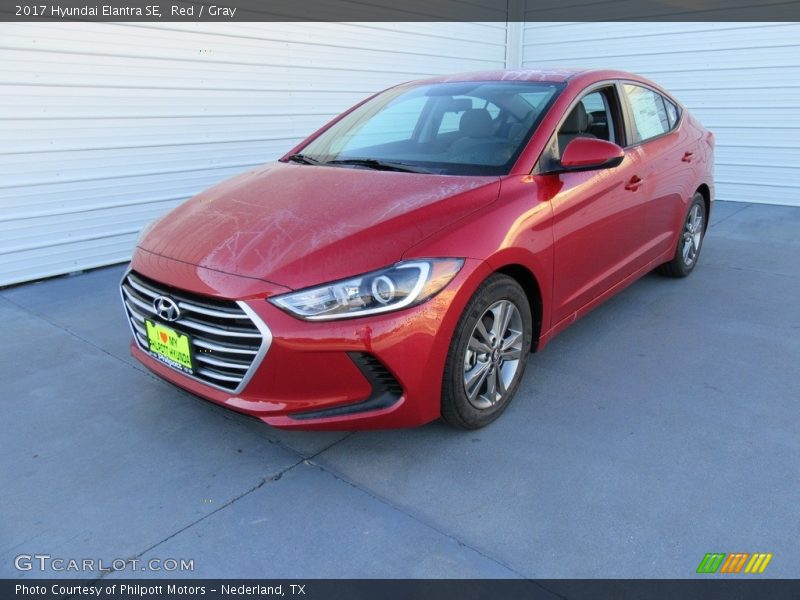 Red / Gray 2017 Hyundai Elantra SE