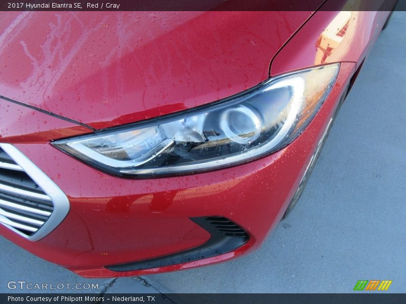 Red / Gray 2017 Hyundai Elantra SE