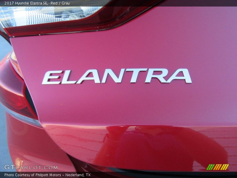 Red / Gray 2017 Hyundai Elantra SE