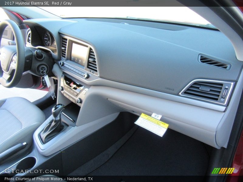 Red / Gray 2017 Hyundai Elantra SE