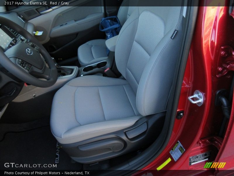 Red / Gray 2017 Hyundai Elantra SE