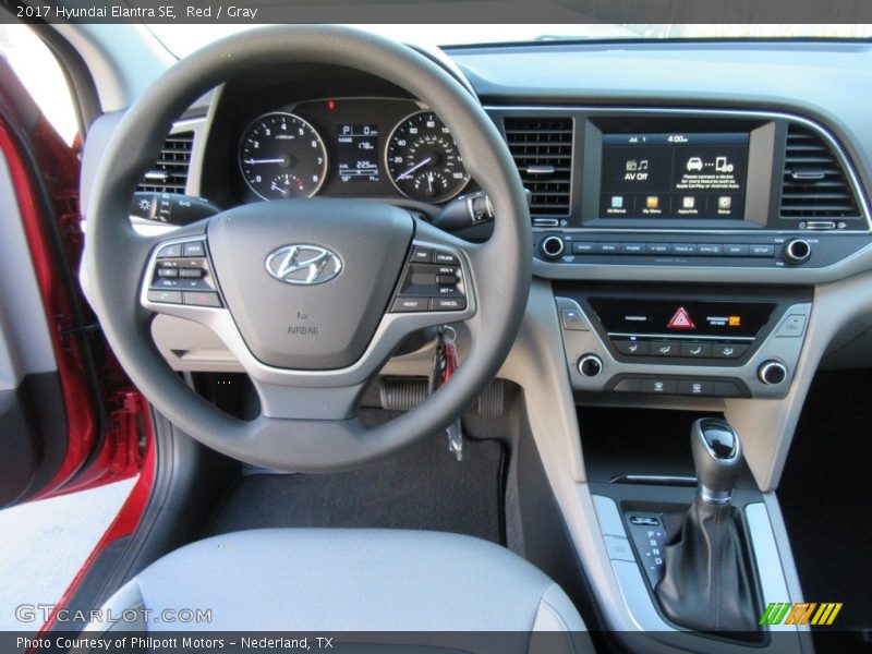 Red / Gray 2017 Hyundai Elantra SE