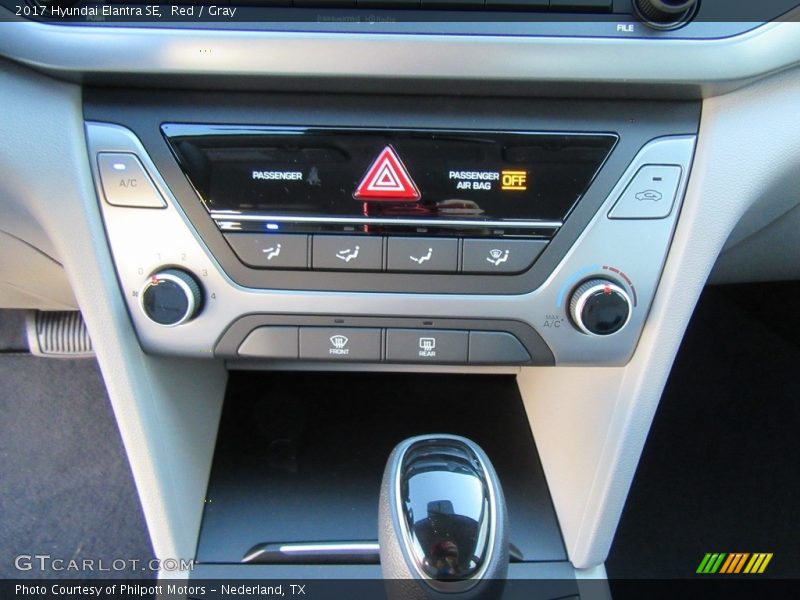 Red / Gray 2017 Hyundai Elantra SE
