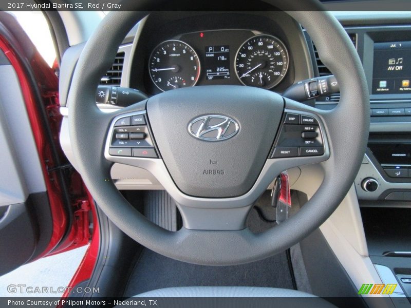 Red / Gray 2017 Hyundai Elantra SE