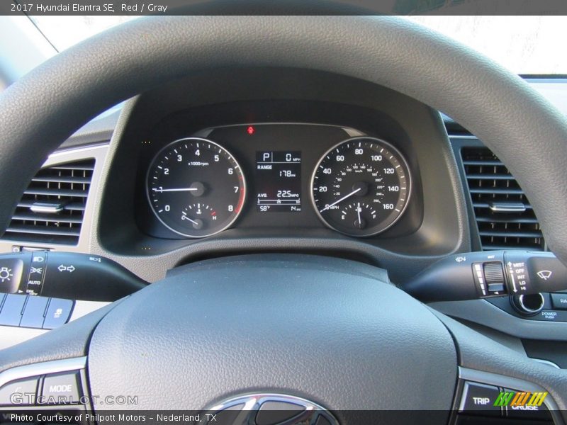 Red / Gray 2017 Hyundai Elantra SE
