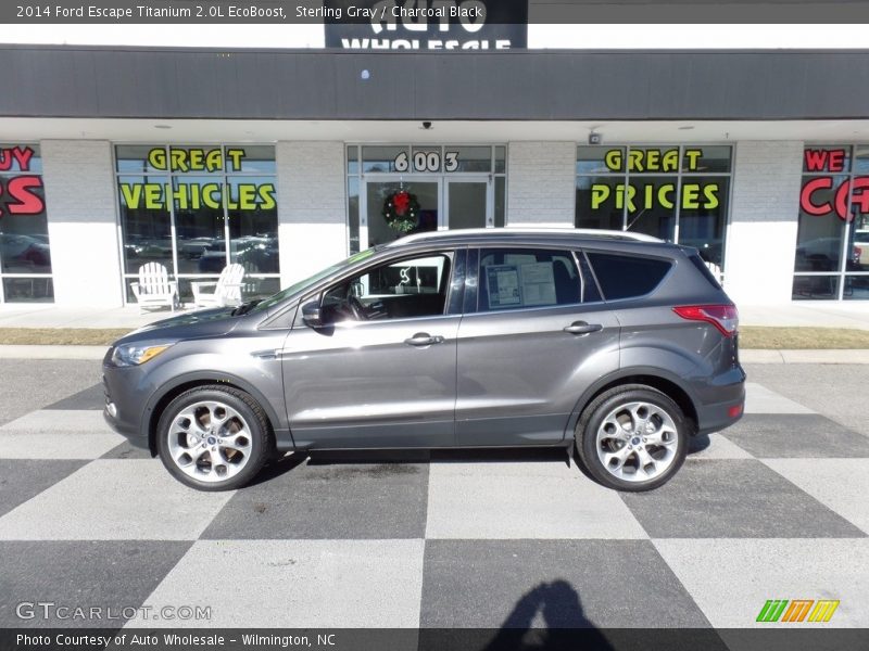 Sterling Gray / Charcoal Black 2014 Ford Escape Titanium 2.0L EcoBoost