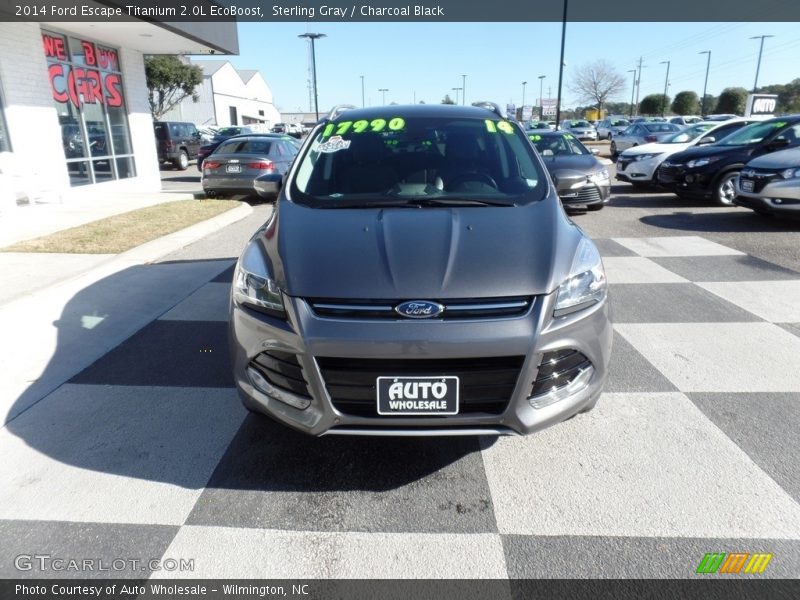 Sterling Gray / Charcoal Black 2014 Ford Escape Titanium 2.0L EcoBoost