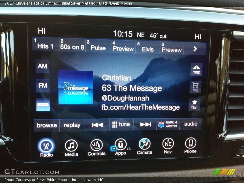 Billet Silver Metallic / Black/Deep Mocha 2017 Chrysler Pacifica Limited