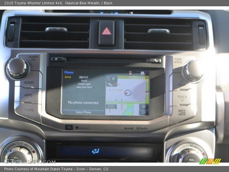 Nautical Blue Metallic / Black 2016 Toyota 4Runner Limited 4x4