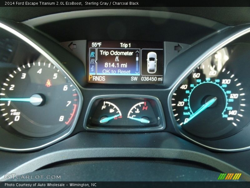 Sterling Gray / Charcoal Black 2014 Ford Escape Titanium 2.0L EcoBoost