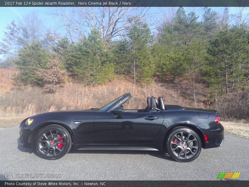  2017 124 Spider Abarth Roadster Nero Cinema Jet Black