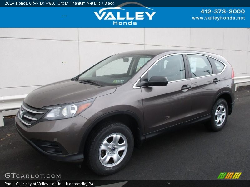 Urban Titanium Metallic / Black 2014 Honda CR-V LX AWD