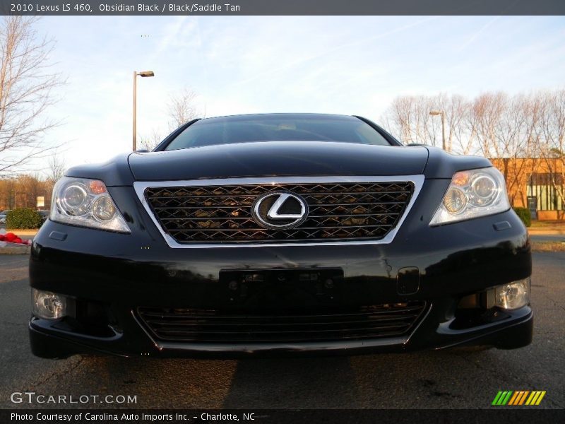 Obsidian Black / Black/Saddle Tan 2010 Lexus LS 460