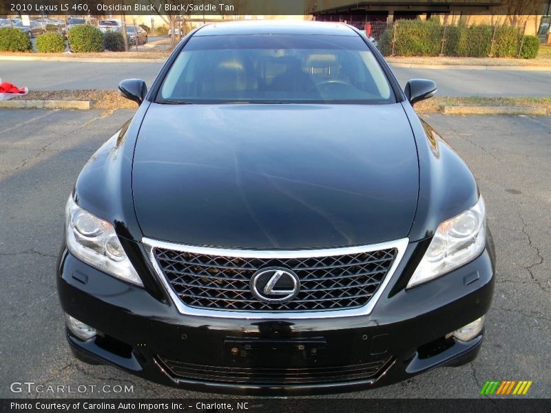 Obsidian Black / Black/Saddle Tan 2010 Lexus LS 460