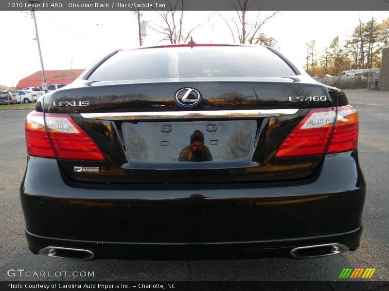 Obsidian Black / Black/Saddle Tan 2010 Lexus LS 460