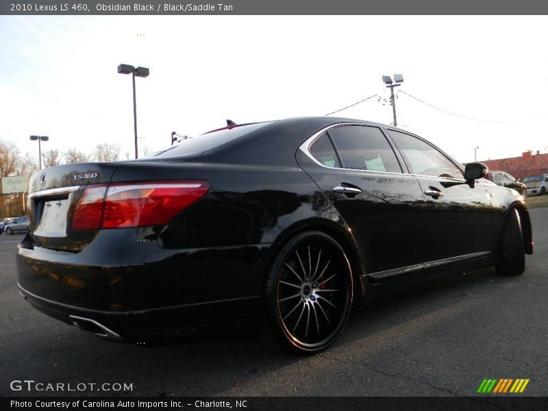 Obsidian Black / Black/Saddle Tan 2010 Lexus LS 460