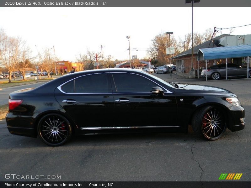 Obsidian Black / Black/Saddle Tan 2010 Lexus LS 460