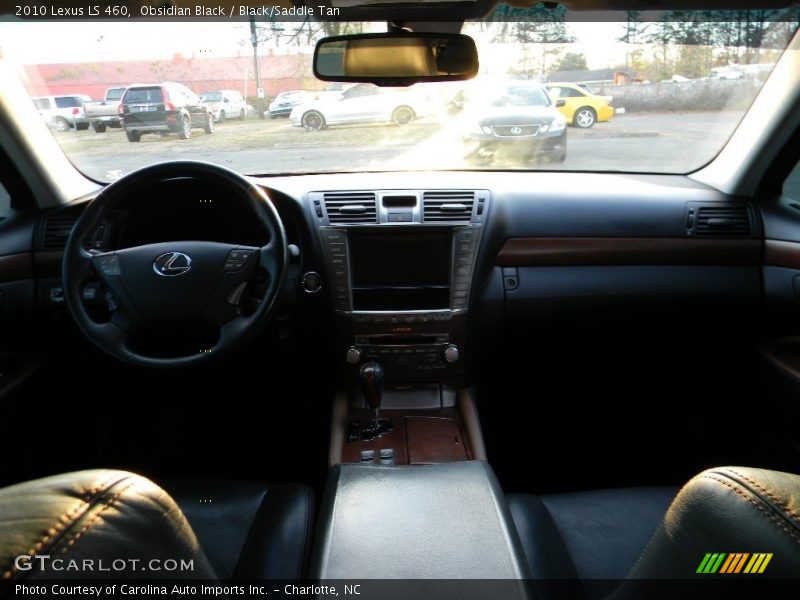 Obsidian Black / Black/Saddle Tan 2010 Lexus LS 460