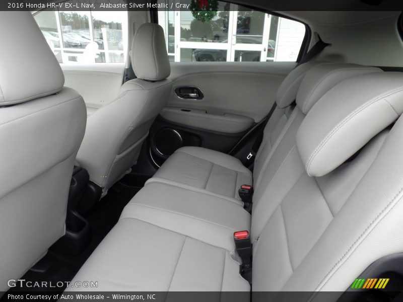 Alabaster Silver Metallic / Gray 2016 Honda HR-V EX-L Navi