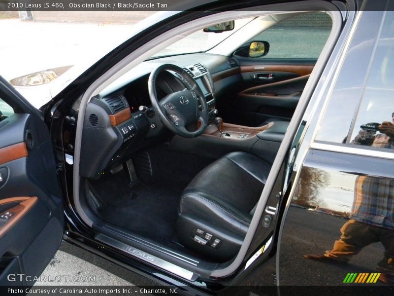 Obsidian Black / Black/Saddle Tan 2010 Lexus LS 460