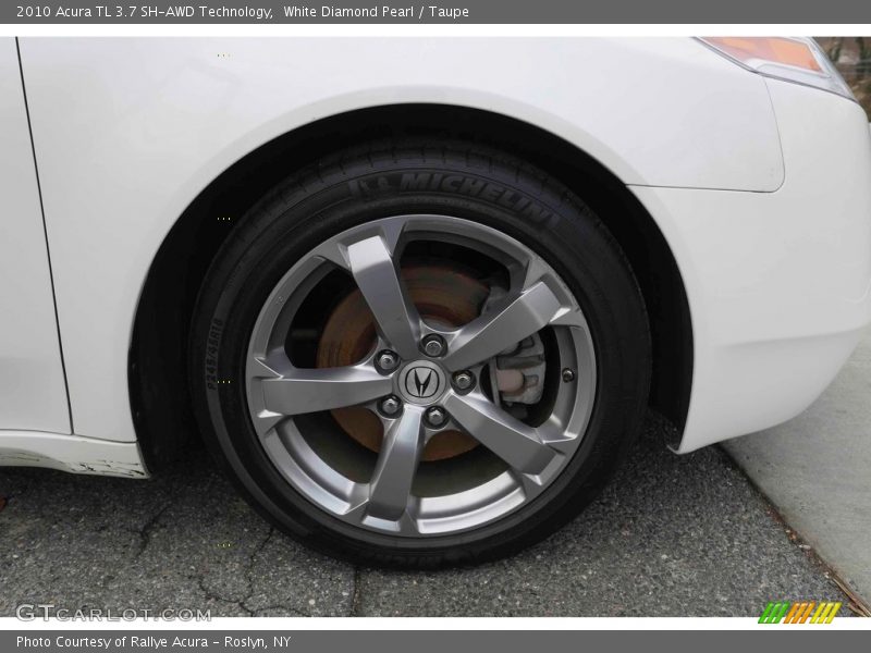White Diamond Pearl / Taupe 2010 Acura TL 3.7 SH-AWD Technology