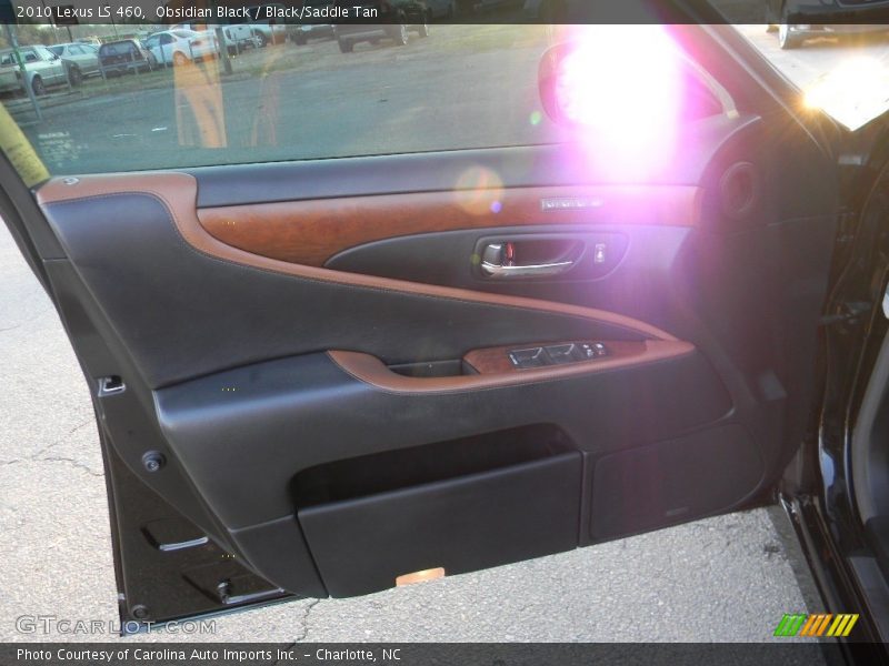 Obsidian Black / Black/Saddle Tan 2010 Lexus LS 460