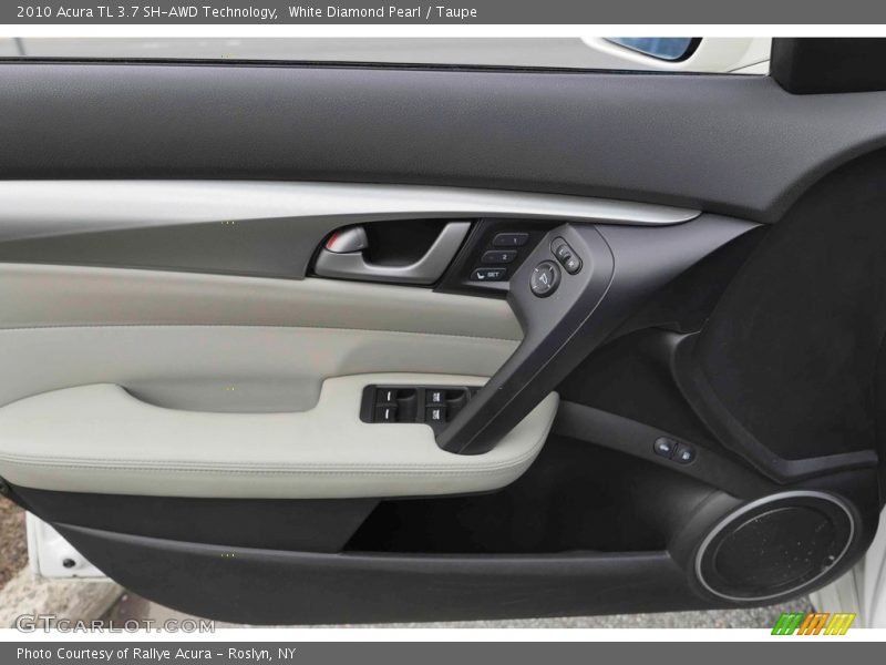White Diamond Pearl / Taupe 2010 Acura TL 3.7 SH-AWD Technology