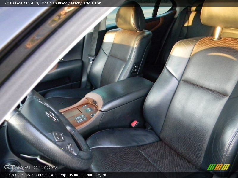 Obsidian Black / Black/Saddle Tan 2010 Lexus LS 460