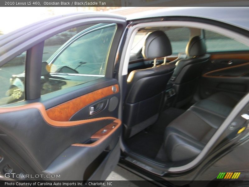 Obsidian Black / Black/Saddle Tan 2010 Lexus LS 460