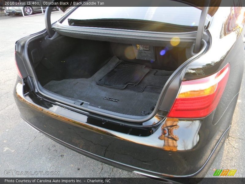 Obsidian Black / Black/Saddle Tan 2010 Lexus LS 460