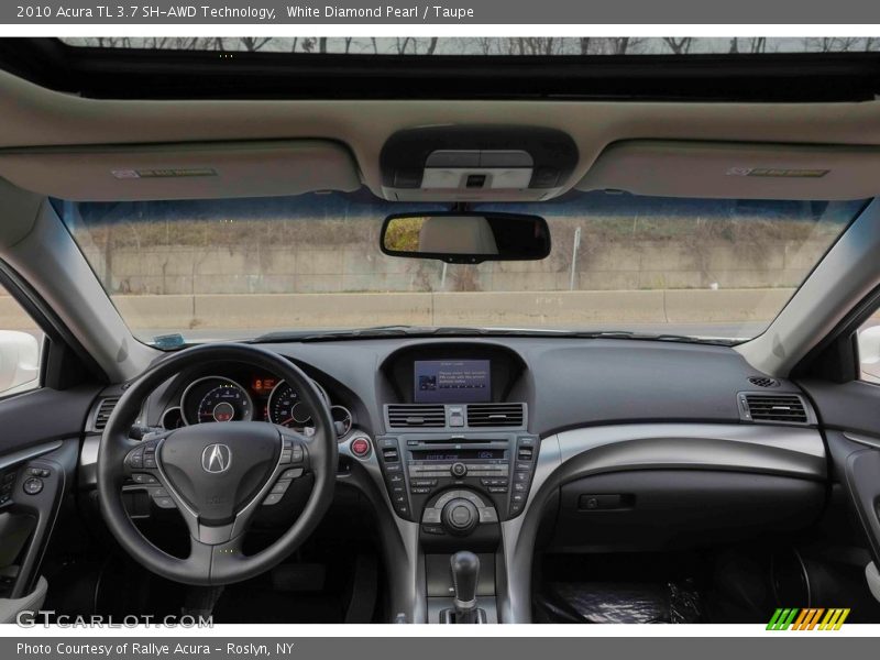 White Diamond Pearl / Taupe 2010 Acura TL 3.7 SH-AWD Technology