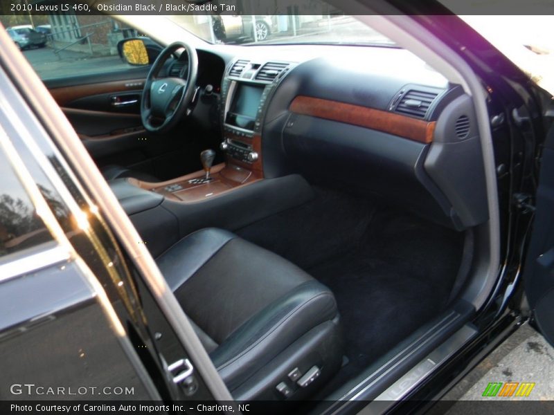 Obsidian Black / Black/Saddle Tan 2010 Lexus LS 460