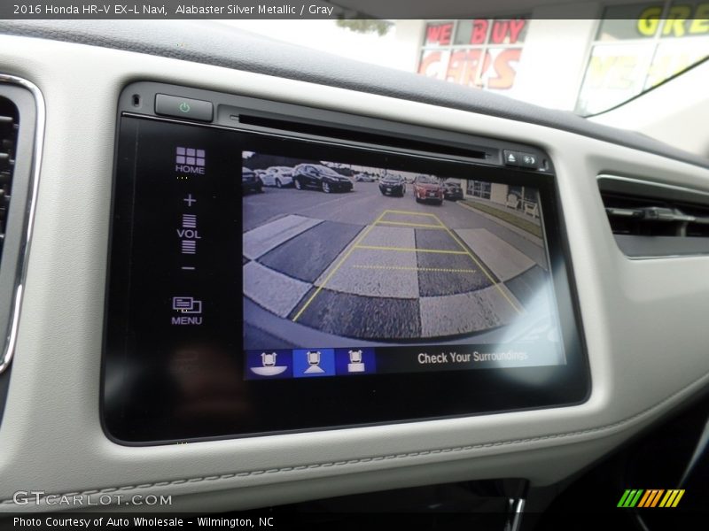 Alabaster Silver Metallic / Gray 2016 Honda HR-V EX-L Navi