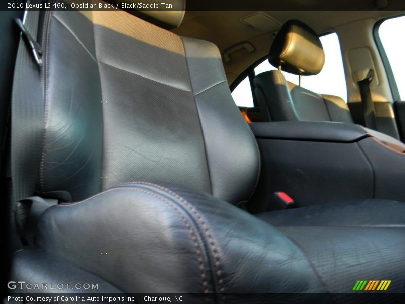 Obsidian Black / Black/Saddle Tan 2010 Lexus LS 460