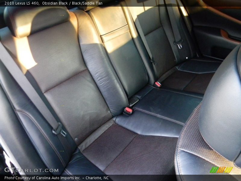 Obsidian Black / Black/Saddle Tan 2010 Lexus LS 460