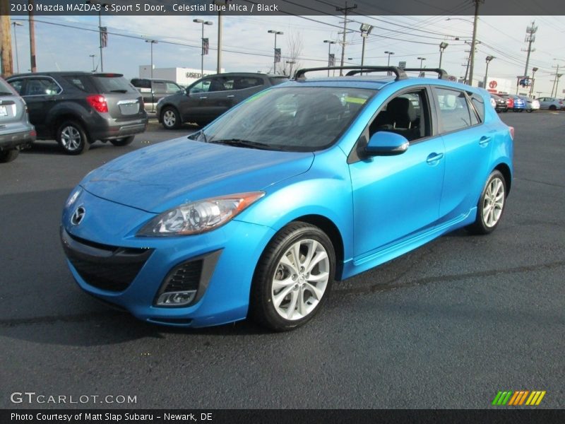 Celestial Blue Mica / Black 2010 Mazda MAZDA3 s Sport 5 Door
