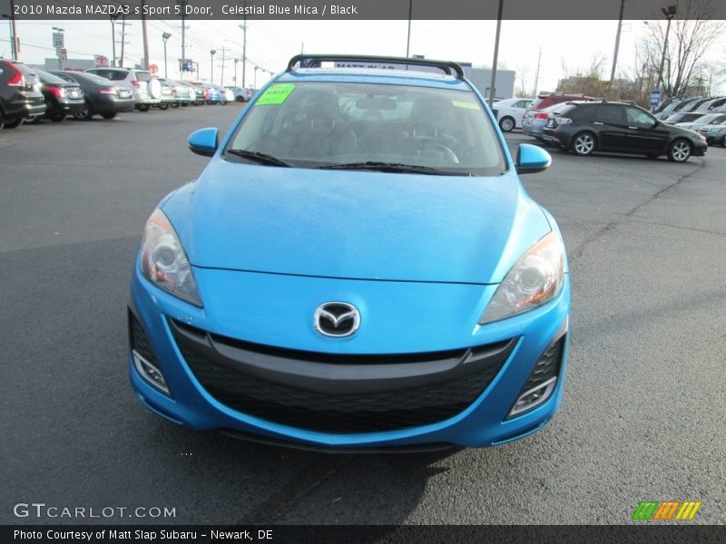 Celestial Blue Mica / Black 2010 Mazda MAZDA3 s Sport 5 Door