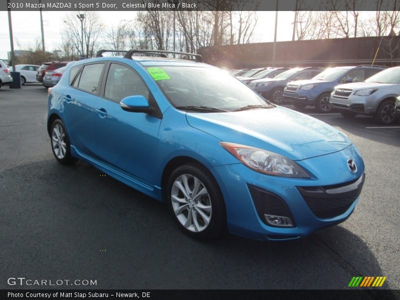 Celestial Blue Mica / Black 2010 Mazda MAZDA3 s Sport 5 Door