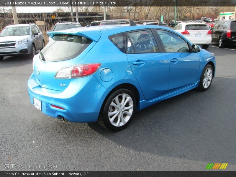Celestial Blue Mica / Black 2010 Mazda MAZDA3 s Sport 5 Door