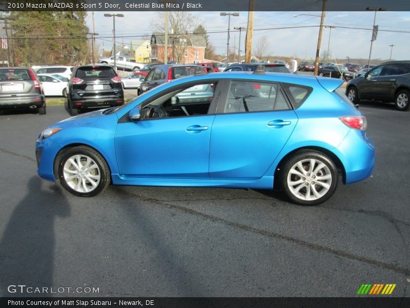 Celestial Blue Mica / Black 2010 Mazda MAZDA3 s Sport 5 Door