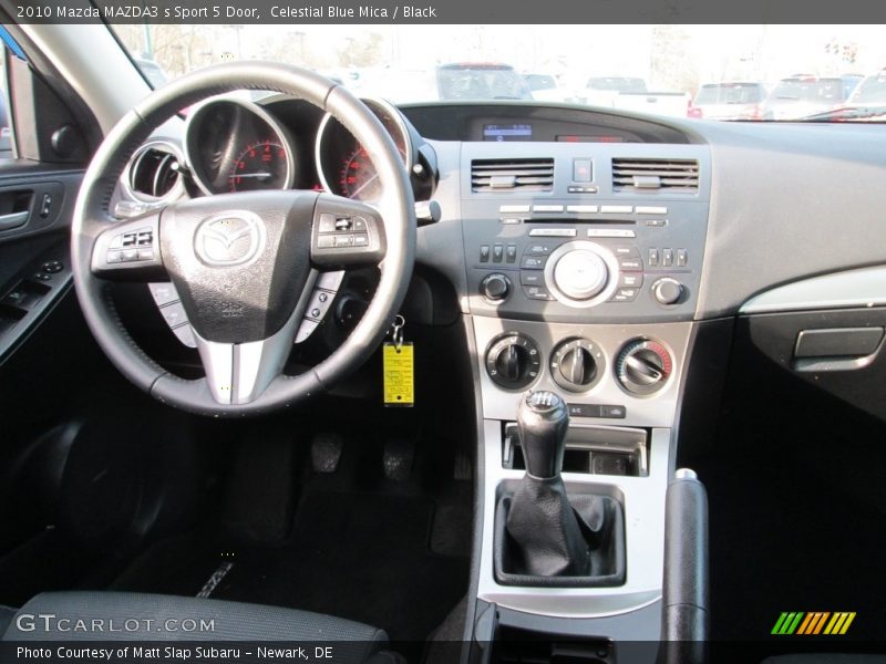 Celestial Blue Mica / Black 2010 Mazda MAZDA3 s Sport 5 Door