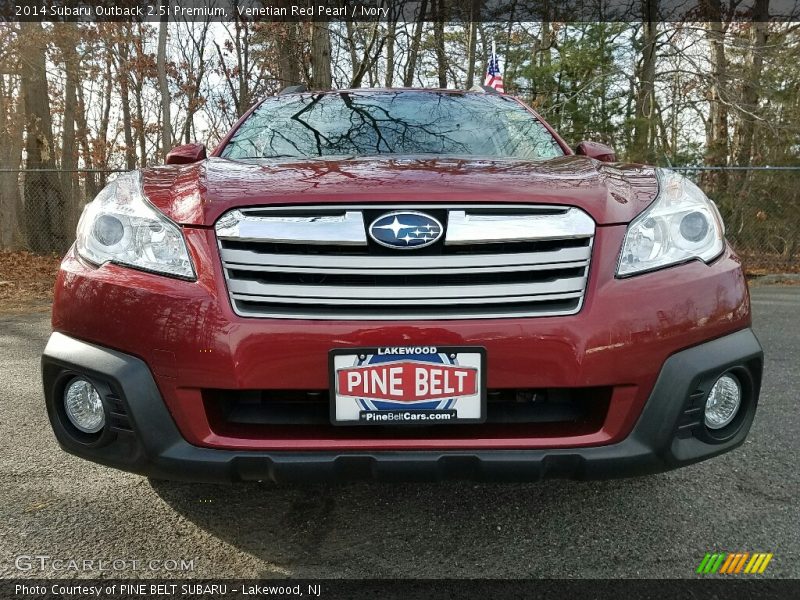 Venetian Red Pearl / Ivory 2014 Subaru Outback 2.5i Premium