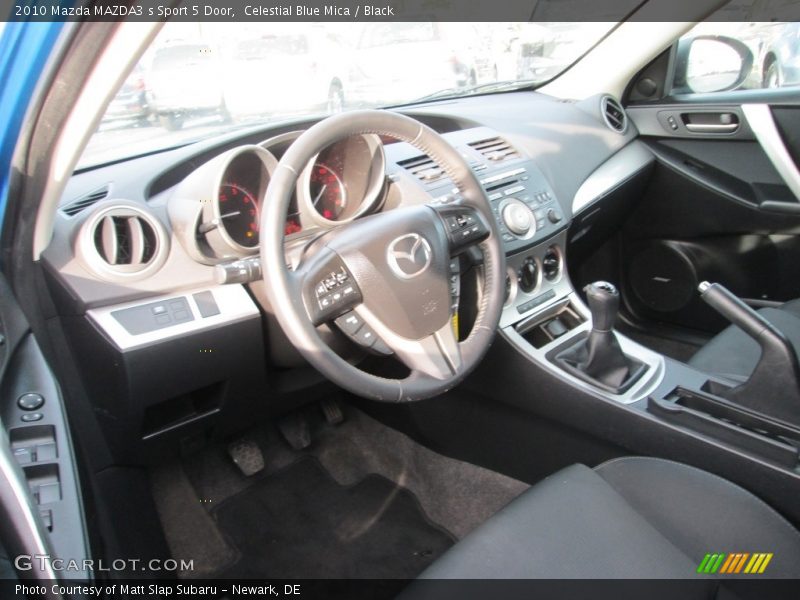 Celestial Blue Mica / Black 2010 Mazda MAZDA3 s Sport 5 Door