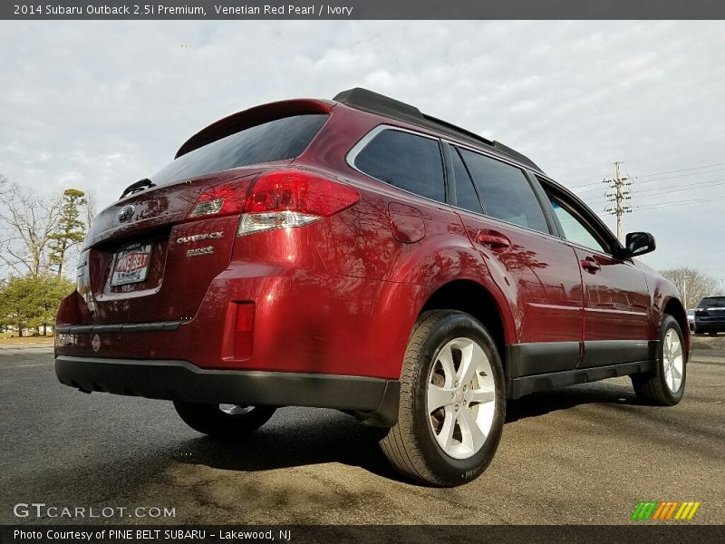 Venetian Red Pearl / Ivory 2014 Subaru Outback 2.5i Premium