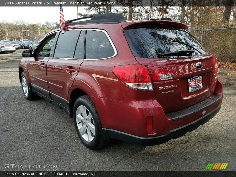 Venetian Red Pearl / Ivory 2014 Subaru Outback 2.5i Premium