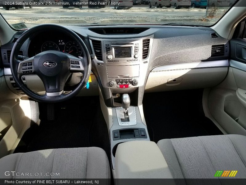 Venetian Red Pearl / Ivory 2014 Subaru Outback 2.5i Premium