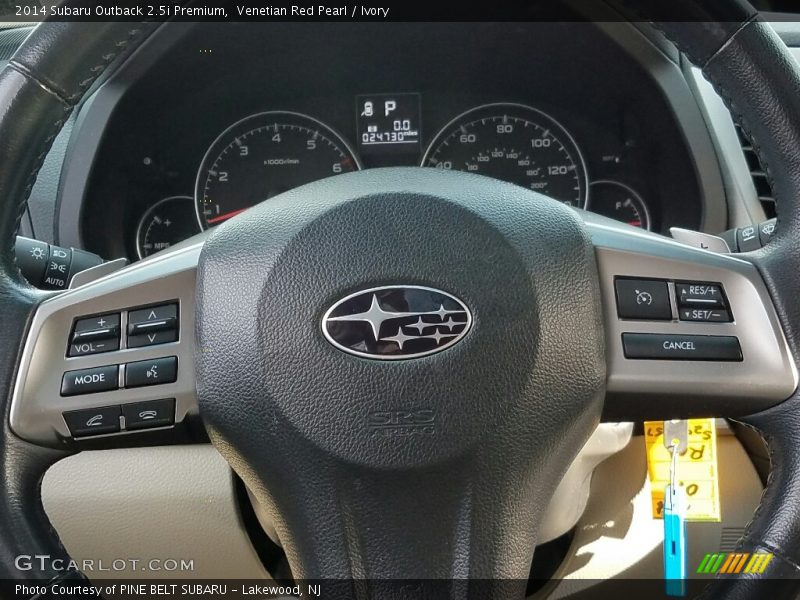 Venetian Red Pearl / Ivory 2014 Subaru Outback 2.5i Premium
