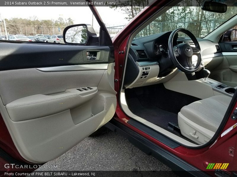 Venetian Red Pearl / Ivory 2014 Subaru Outback 2.5i Premium