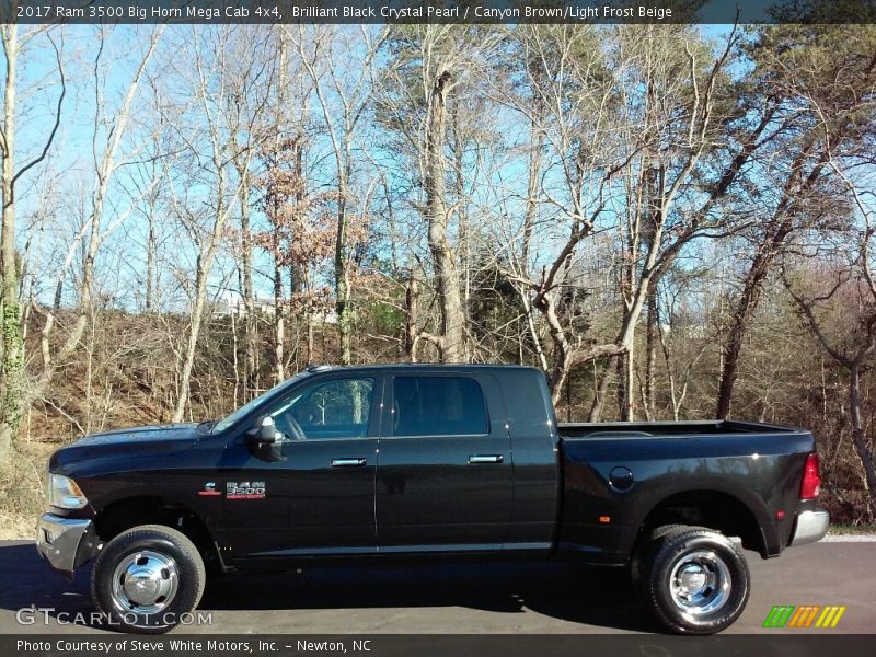  2017 3500 Big Horn Mega Cab 4x4 Brilliant Black Crystal Pearl